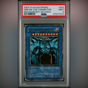Obelisk the Tormentor (2003 Yu‑Gi‑Oh GBA Promo, PSA 9)